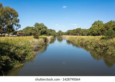 View Of Murrumbidgee River At Narrandera, New South Wales, Australia.