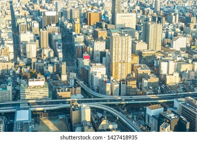 View Of Nagoya Cityscape In Nagoya, Japan.