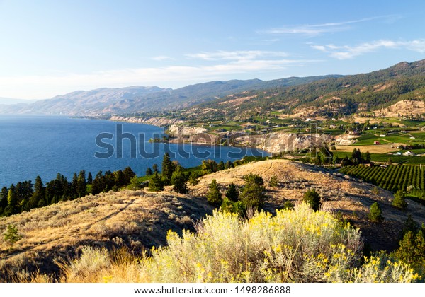 View Naramata Bench Munson Mountain Okanagan Stock Photo Edit Now