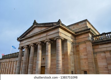 View Of The National Gallery Of Scotland In Edinburgh