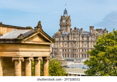 View Of The National Gallery Of Scotland In Edinburgh