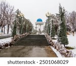 View of the National Park of Uzbekistan named after Alisher Navoi. In Tashkent, Uzbekistan