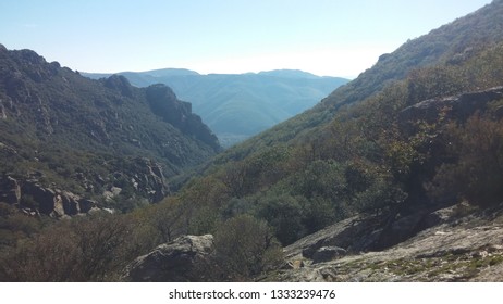 View of nature between the mountains