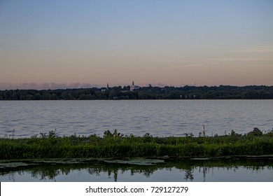 View of Nauvoo, Illinois, taken from across the river in Montrose, Iowa.