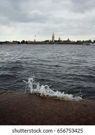 View of the Neva river, Saint Petersburg                               