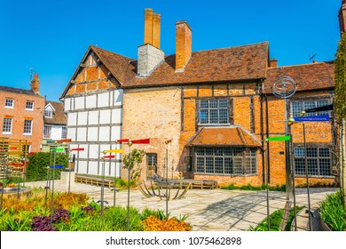 View Of The New Place In Stratford Upon Avon Where William Shakespeare Lived, England
