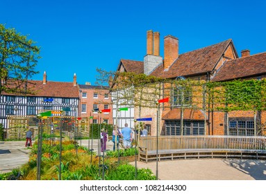 View Of The New Place In Stratford Upon Avon Where William Shakespeare Lived, England
