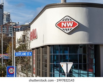 View Of New World Victoria Park Supermarket. Auckland, New Zealand - June 21, 2021