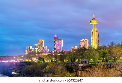 View Of Niagara Falls City In Ontario - Canada