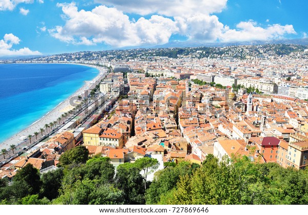 View Nice City Cote France Mediterranean Stock Photo (Edit Now 