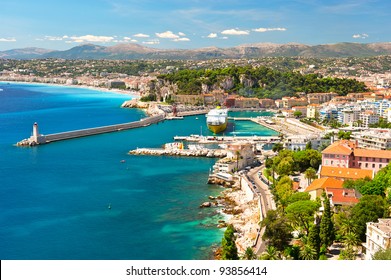 View of Nice, mediterranean resort, Cote d'Azur, France - Shutterstock ID 93856414