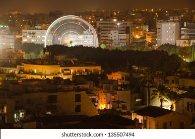 A View Of Nicosia, Cyprus At Night