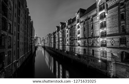 Similar – Foto Bild Speicherstadt Hamburg, Sonnenstern