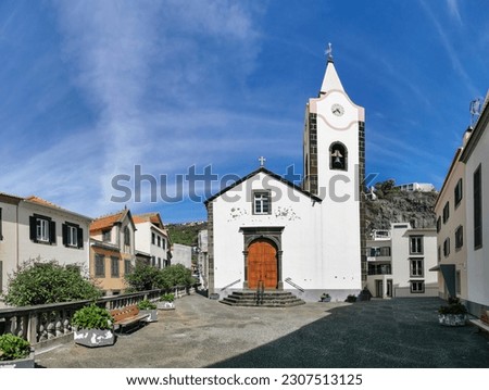View at the Nossa Senhora da Luz church on Ponta do Sol, a small touristic village in the city of Funchal, Madeira Island, Portugal