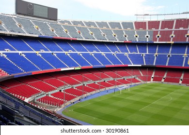 View Of Nou Camp Stadium In Barcelona, FC Barcelona