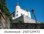 View of the Nyon Castle in Nyon, Switzerland