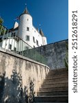 View of the Nyon Castle in Nyon, Switzerland