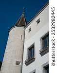 View of the Nyon Castle in Nyon, Switzerland