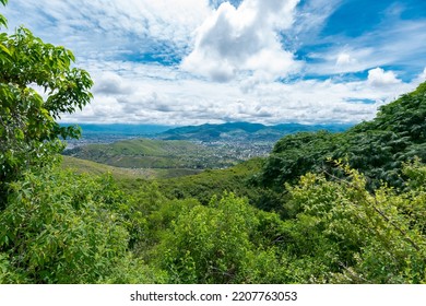 View Of Oaxaca City From Monte Alban, Archaeological Site, Oaxaca, Mexico