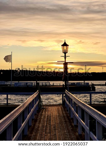 A view to the ocean from a dock