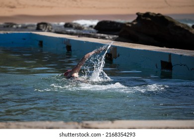 View of an ocean pool