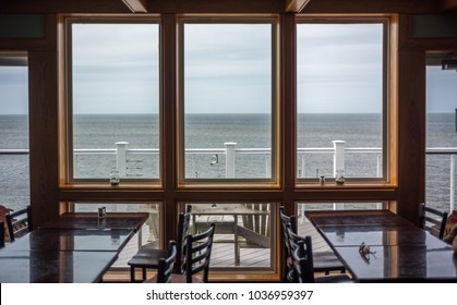View to the Ocean through a window