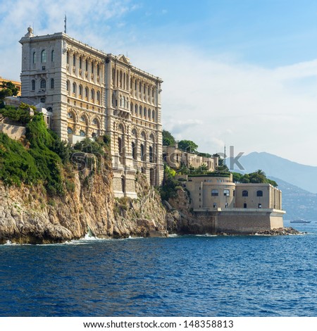 View of Oceanographic Museum of Monaco. Monte Carlo