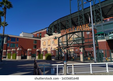 View Of O'doul Gate At Oracle Park, Home Of The San Francisco Giants Baseball Team. San Francisco, CA. February 2, 2020.