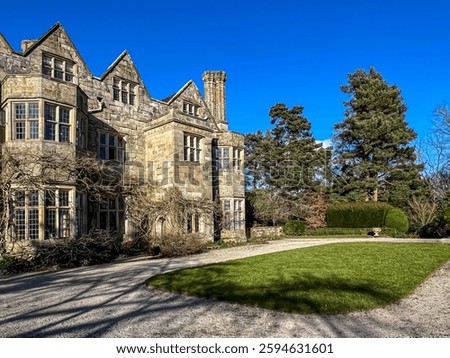View of old building. Selective focus 
