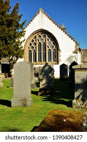 A View Of The Old Church Building And 5000 Year Old Yew Tree At Fortingall In Rural Perthshire. 