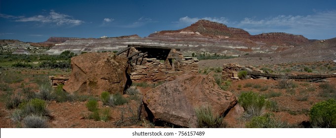 View Of Old House In Southern Utah