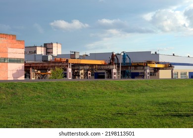 View Of An Old Industrial Factory On A Sunny Day