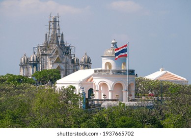 View Of The Old Royal Observatory Building On Phra Nakhon Khiri Hill. Phetchaburi, Thailand