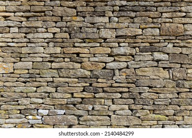 View of an old stone wall 