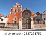 View of the old town of Potosi with La Merced church , Bolivia