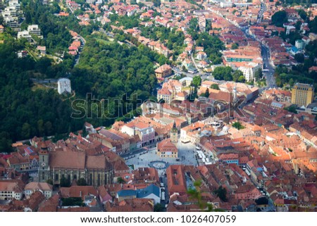 Similar – Aerial View Of Brasov City In Romania