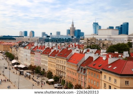 Similar – Warsaw II | old and new town