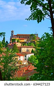 View Of The Old Village Of Montecatini Alto In The Province Of Pistoia In Tuscany, Italy