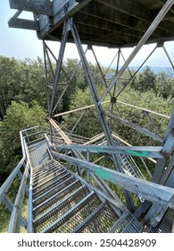 View from Olson Observation Tower overlooking Monongahela National Forest near Parsons, West Virginia
