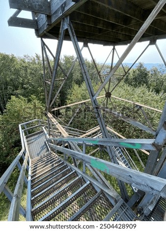 View from Olson Observation Tower overlooking Monongahela National Forest near Parsons, West Virginia