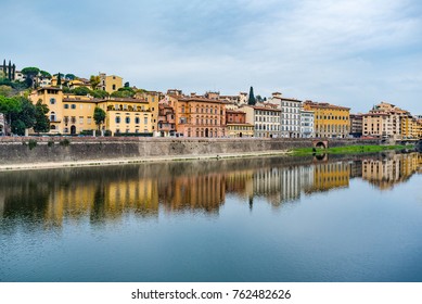View Of Oltrarno District In Florence, Italy