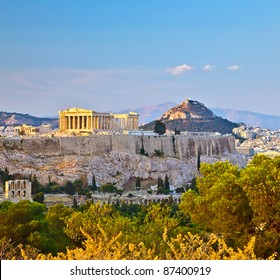 View On Acropolis In Athens