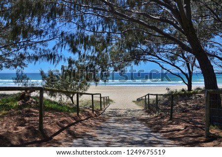 View on the beach in Australia - GoldCoast