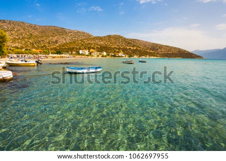 A view on beautiful Psili Ammos beach on Samos island in Greece