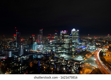 View On Canary Wharf From 42nd Floor In London - 18/01/2020