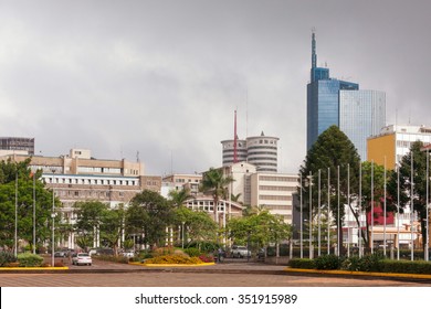 View On Central Business District Of Nairobi. Kenya. 

