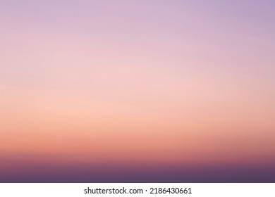 View On Clear Morning Sky At Sunrise