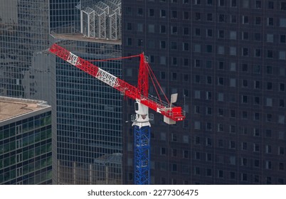 View on construction and construction crane, Paris, La Défense, France - Shutterstock ID 2277306475