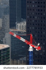 View on construction and construction crane, Paris, La Défense, France - Shutterstock ID 2277785933