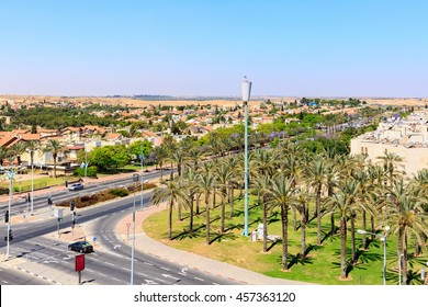 View on crossroad in Beersheba